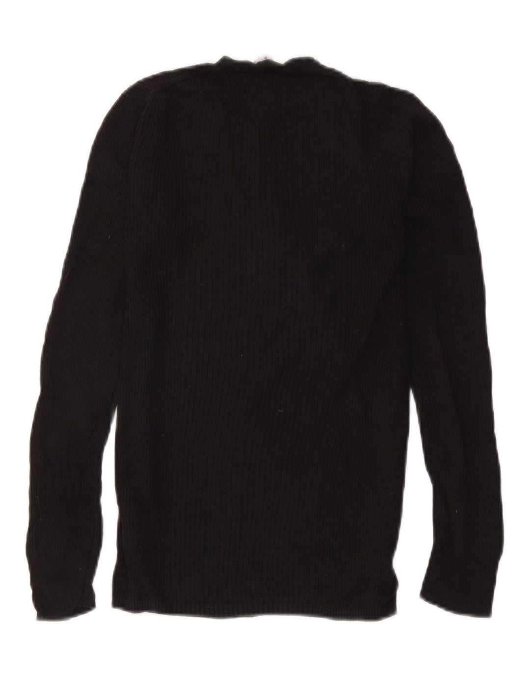 Gap Womens Knit Regular Fit Top Langærmet UK 12 Medium Black Viscose