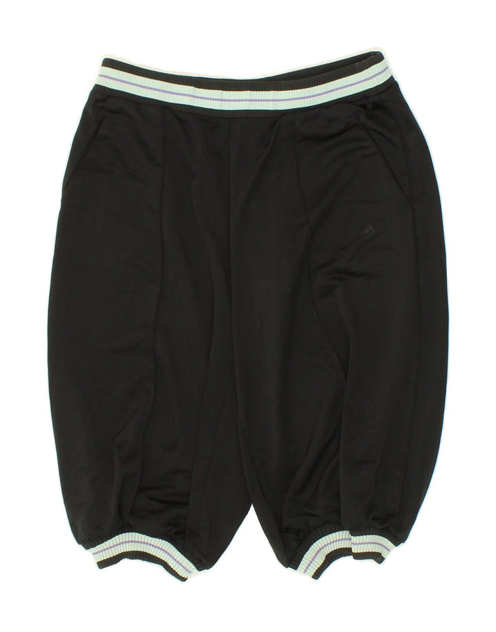 ADIDAS Womens Bermuda Sport Shorts UK 10 Small  Black Polyester Vintage Adidas and Second-Hand Adidas from Messina Hembry 