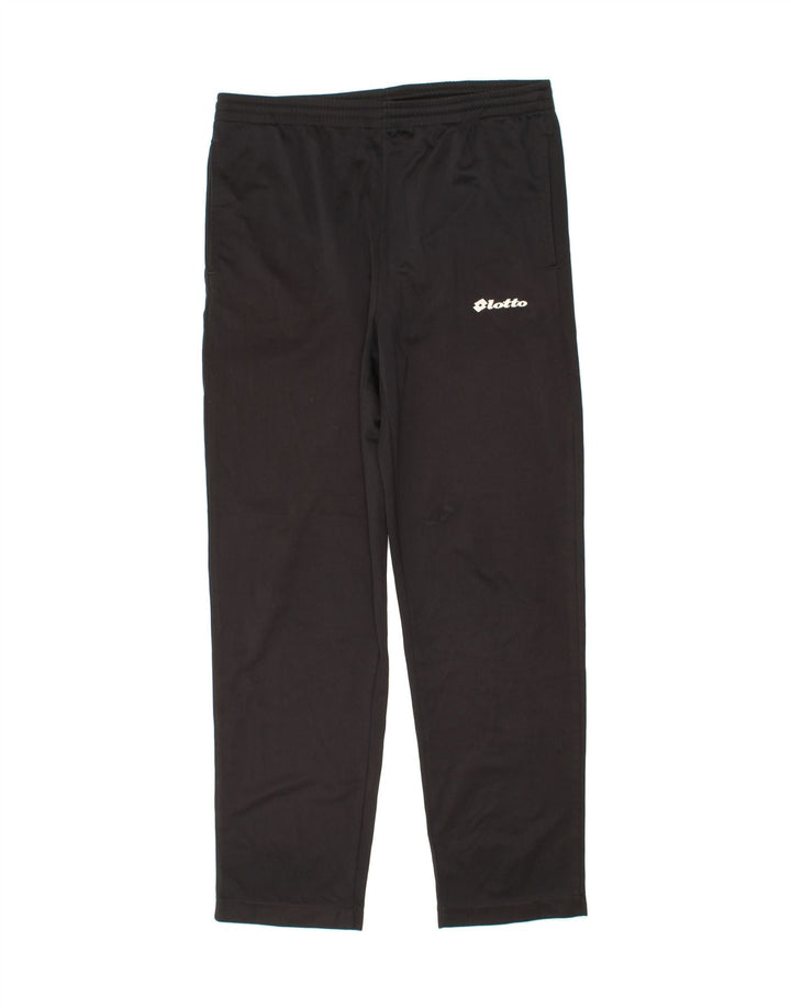 LOTTO Mens Tracksuit Trousers Large Black Vintage Lotto and Second-Hand Lotto from Messina Hembry 