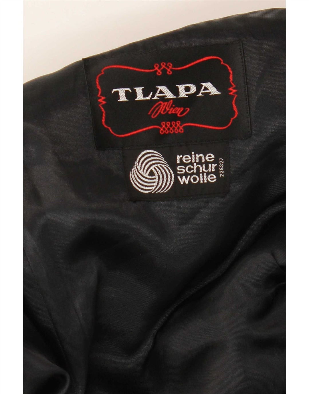 TLAPA blazerjakke til mænd med 1 knap UK 38 Medium Black Virgin Wool