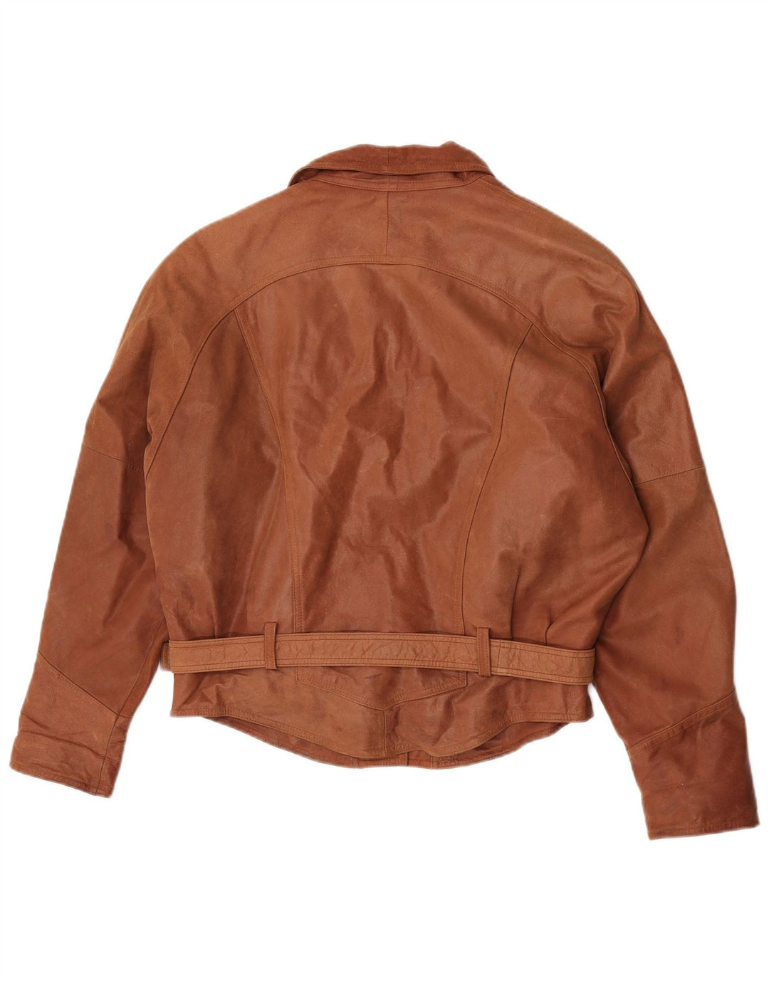 Vintage læderjakke til kvinder UK 18 XL Brun
