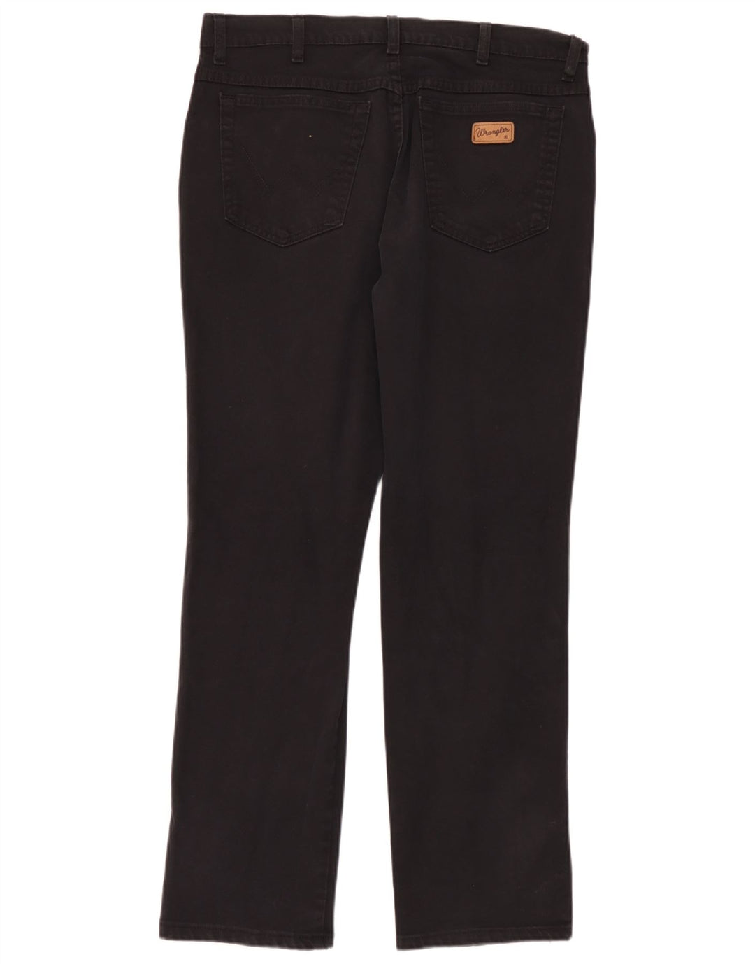 Wrangler Mens Texas Straight Jeans W36 L32 Black Cotton