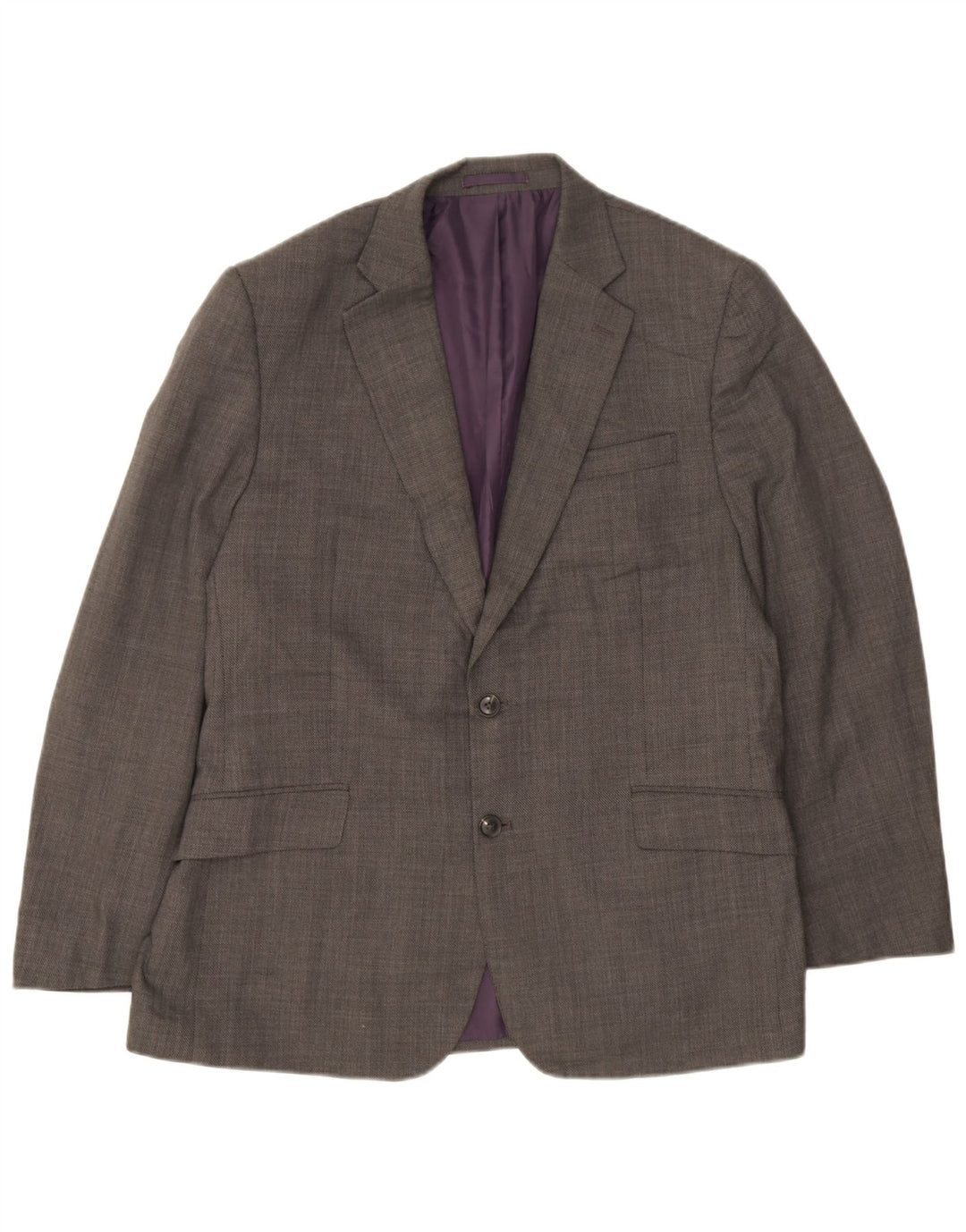 Marks & Spencer Herren Performance 2-Knopf-Blazerjacke UK 42 Large Grau