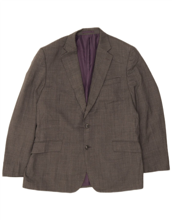 Marks & Spencer Herren Performance 2-Knopf-Blazerjacke UK 42 Large Grau