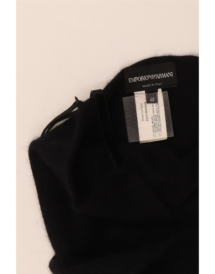 Emporio Armani Womens Crop Cami Top IT 40 Small Navy Blue Wool