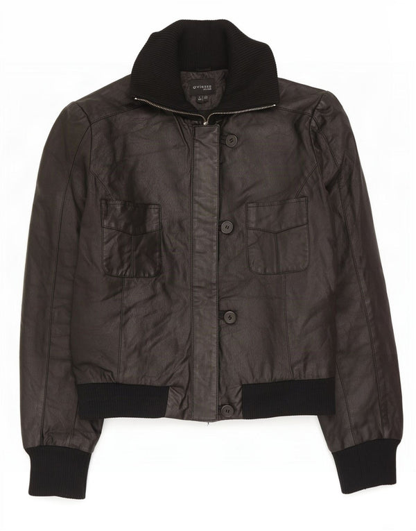 Giacca in Pelle Donna Oviesse IT 46 Large Nera