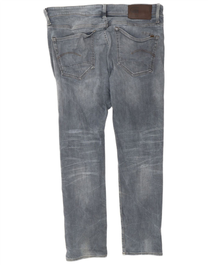 G-Star Mens Slim Jeans W34 L30 kék poliészter