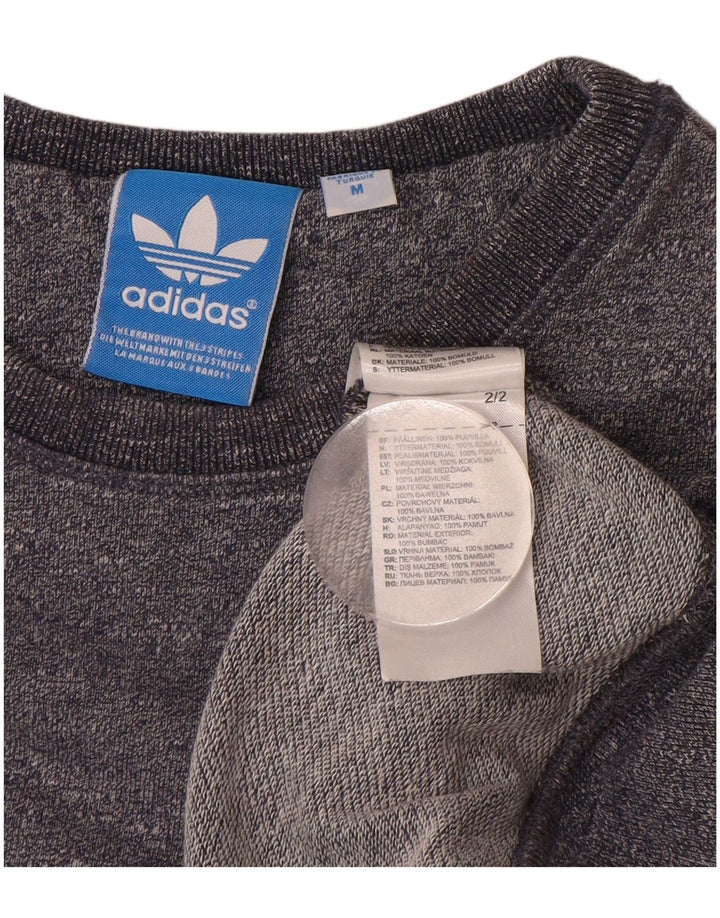 ADIDAS Sweatshirt-trøje til mænd Medium Marineblå Flecked Bomuld