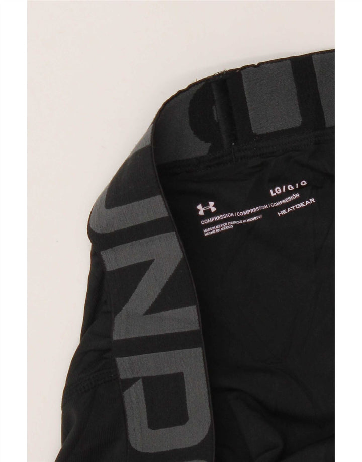 Under Armour Mens Heat Gear Graphic Leggings Large Black