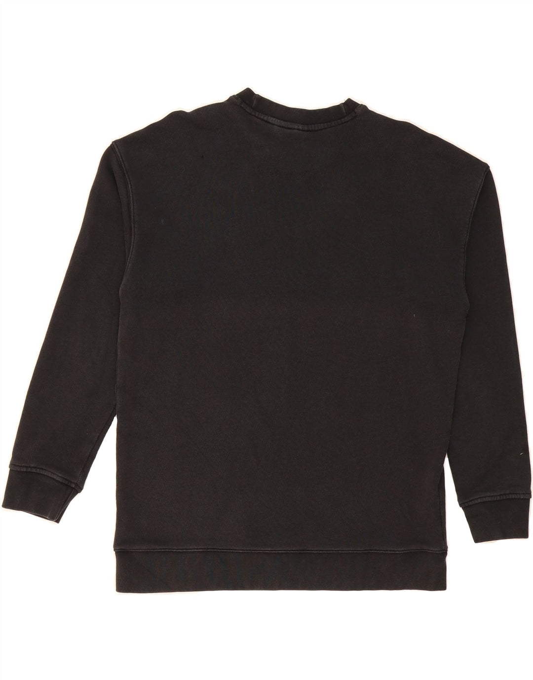 ADIDAS Womens Graphic Sweatshirt Jumper UK 12 Medium Black Cotton Vintage Adidas and Second-Hand Adidas from Messina Hembry 