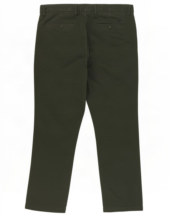 Gant Mens New Haven Regular Fit Chino Calças W38 L29 Algodão Verde