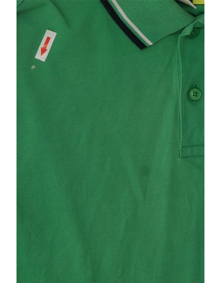 Diadora Mens Polo Shirt Medium Green Cotton