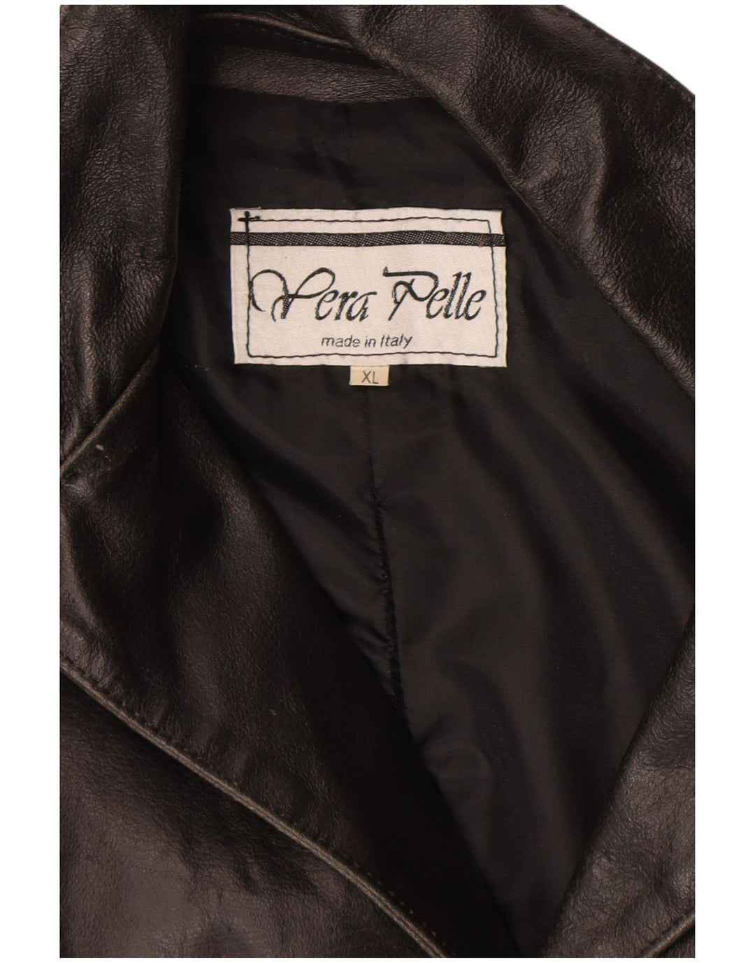 Vintage Womens Leather Jacket UK 18 XL Black Leather