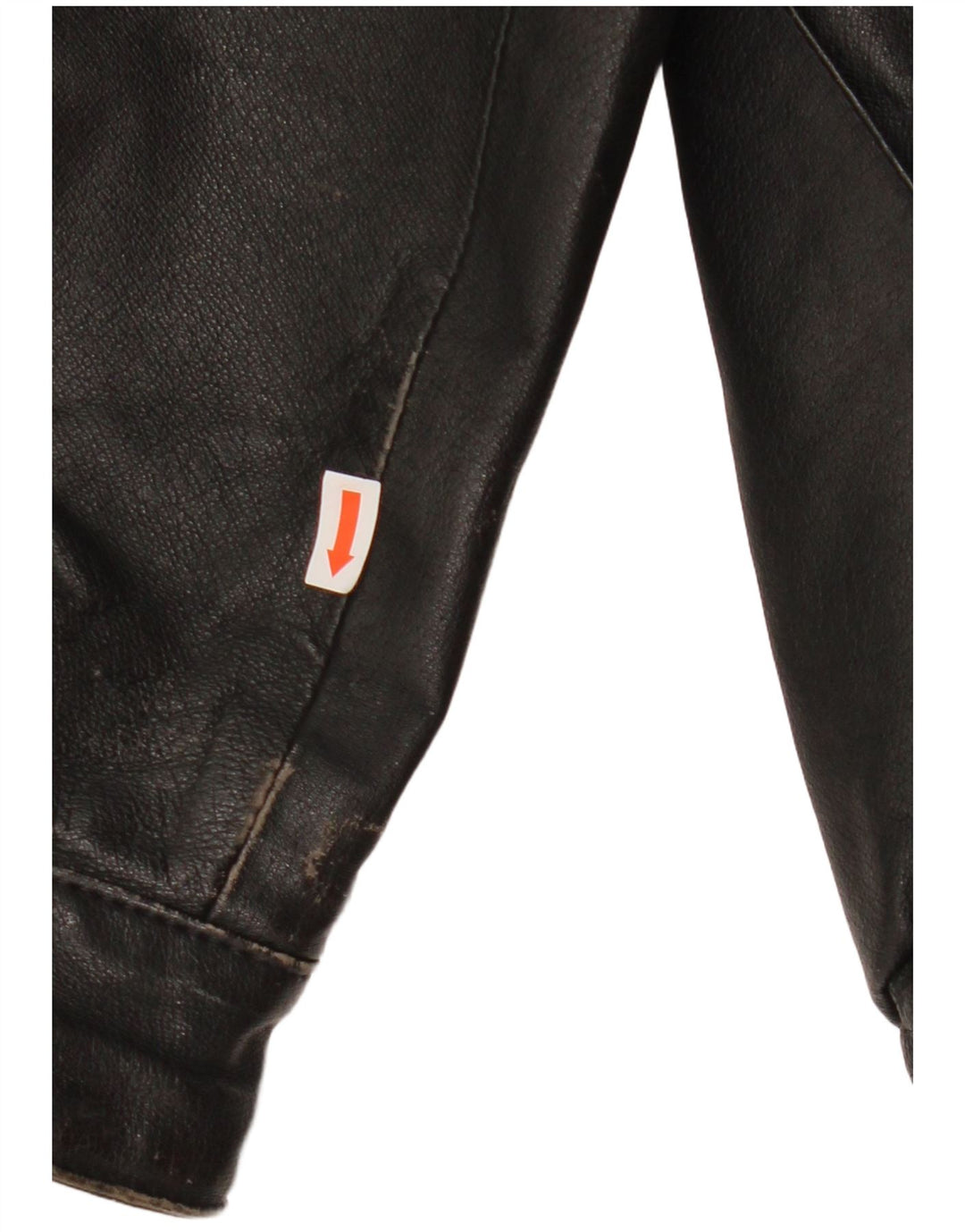 C & A Mens Leather Jacket EU 54 2XL Black Leather