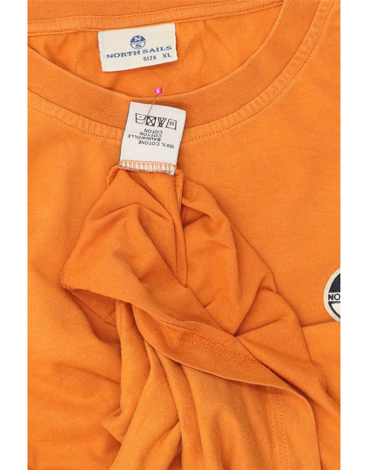 North Sails Haut Homme Manches Longues XL Orange Coton