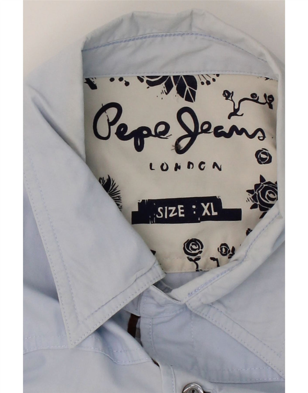 PEPE JEANS Mens Shirt XL Blue Cotton Vintage PEPE Jeans and Second-Hand PEPE Jeans from Messina Hembry 