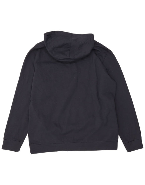 Adidas hættetrøje til mænd XL marineblå polyester