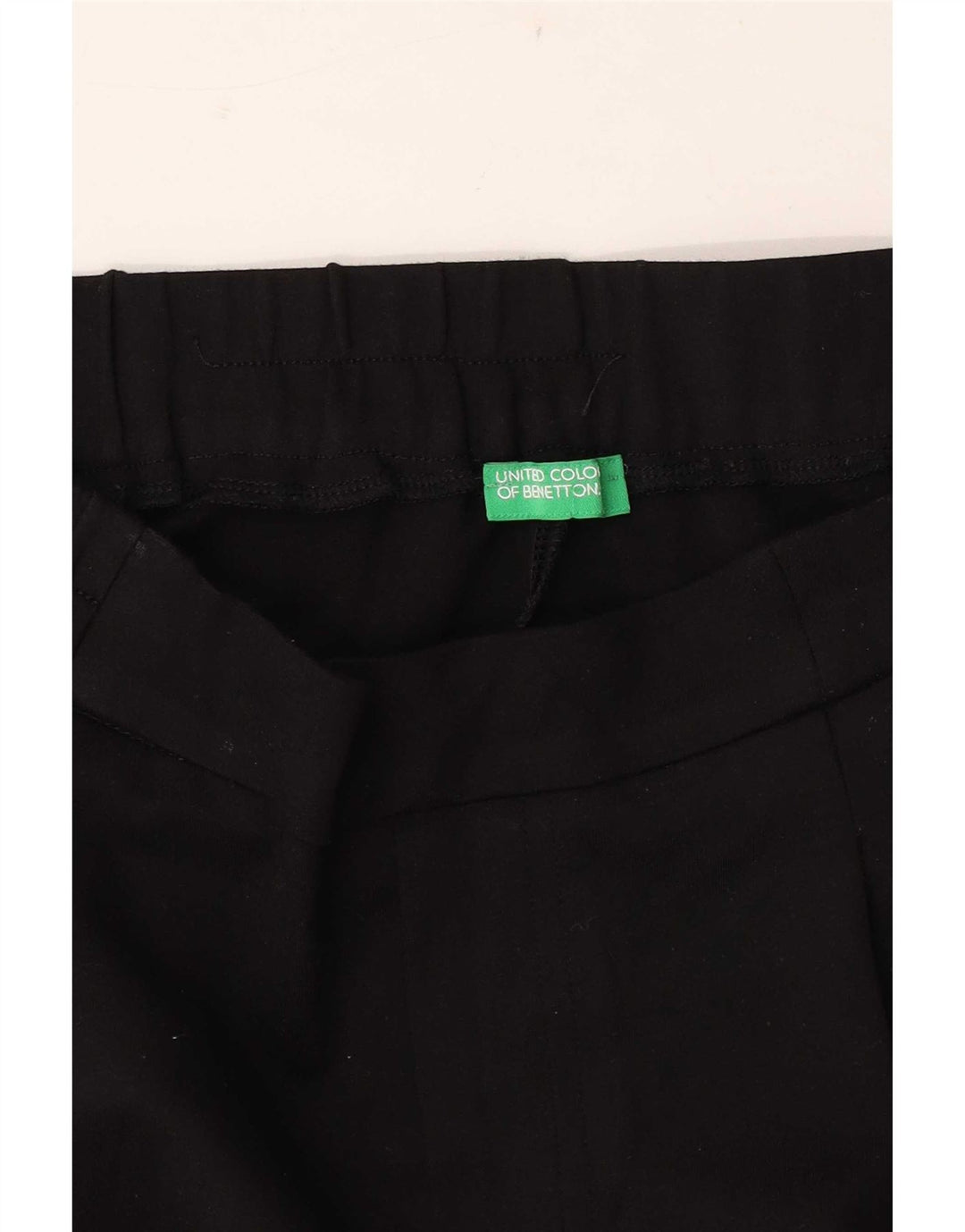 Benetton Womens Tapered Capri Trousers W30 L22 Black