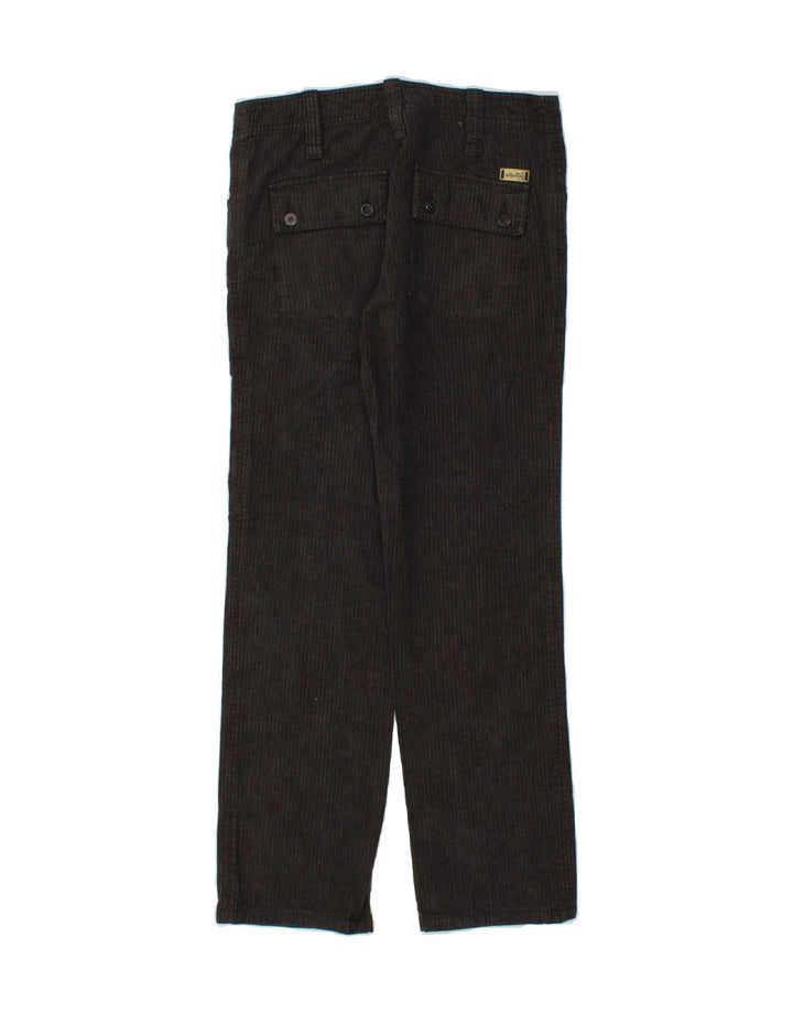 ELLESSE Womens Straight Cargo Trousers IT 44 Medium W32 L30 Grey Striped Vintage Ellesse and Second-Hand Ellesse from Messina Hembry 