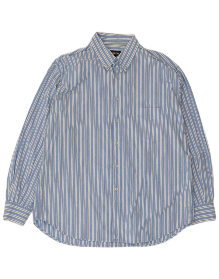 Camicia da uomo Carrera XL in cotone a righe blu
