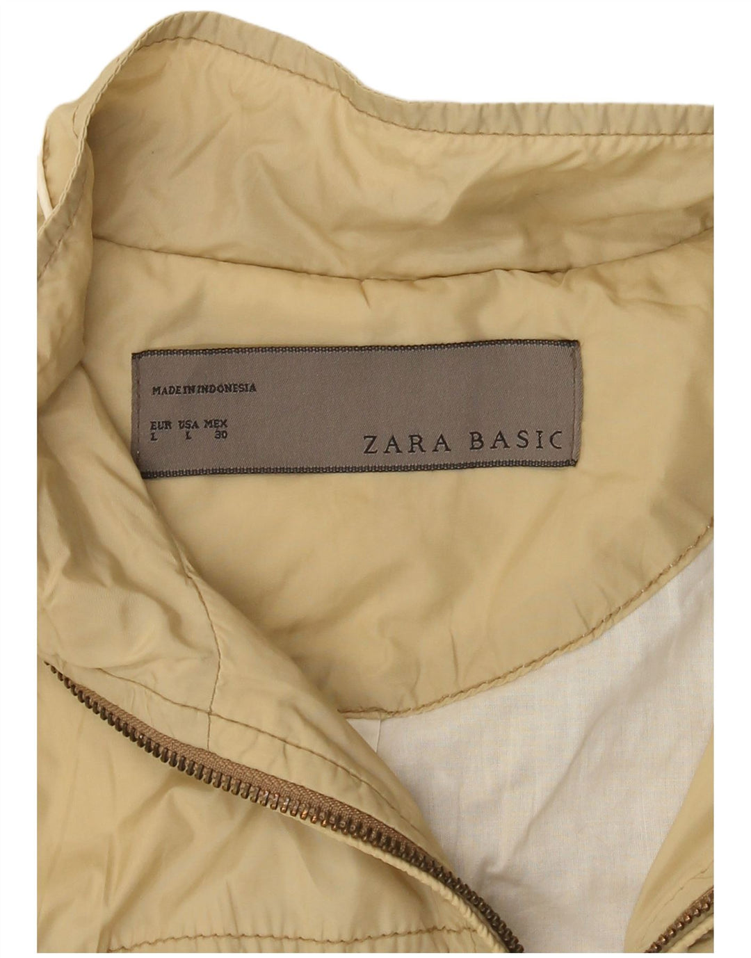 Zara Damen Utility-Jacke UK 14 Large Beige