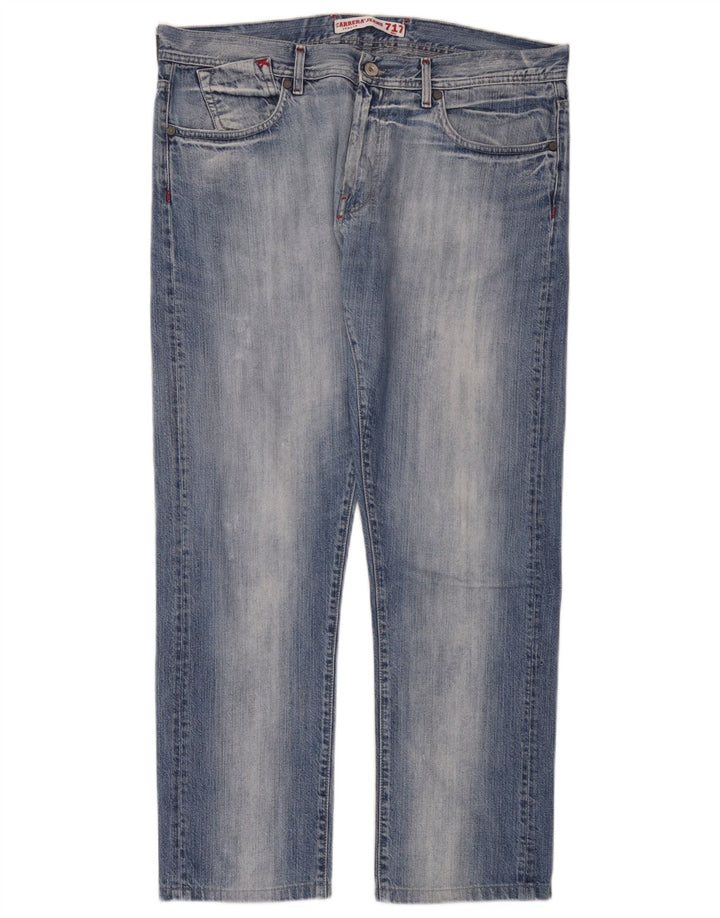Carrera Mens Straight Jeans W36 L30 Blue Cotton