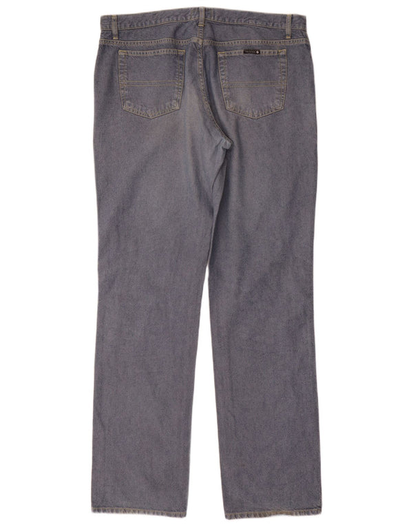 Trussardi Mens Straight Jeans W38 L36 Blue Cotton