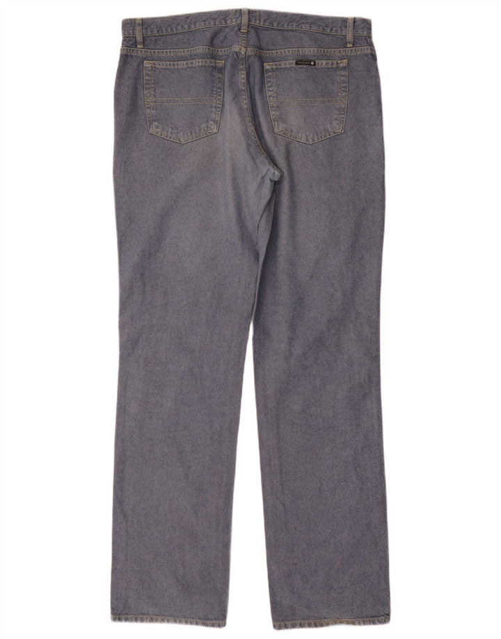 Trussardi Jean Droit W38 L36 Bleu Coton Homme