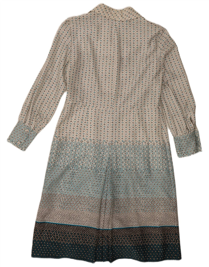 Vintage Womens Pullover Shirt Dress IT 48 XL Multicoloured Spotted