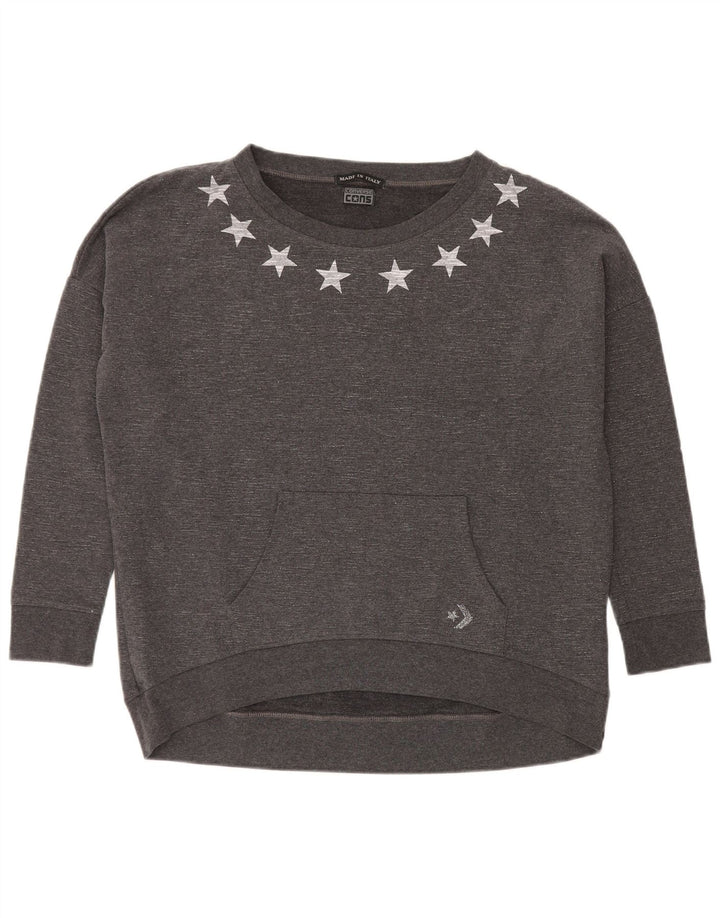 Damska bluza Converse Graphic Jumper UK 12 Medium Grey Flecked