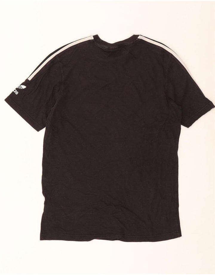 ADIDAS Mens T-Shirt Top Small Black Cotton