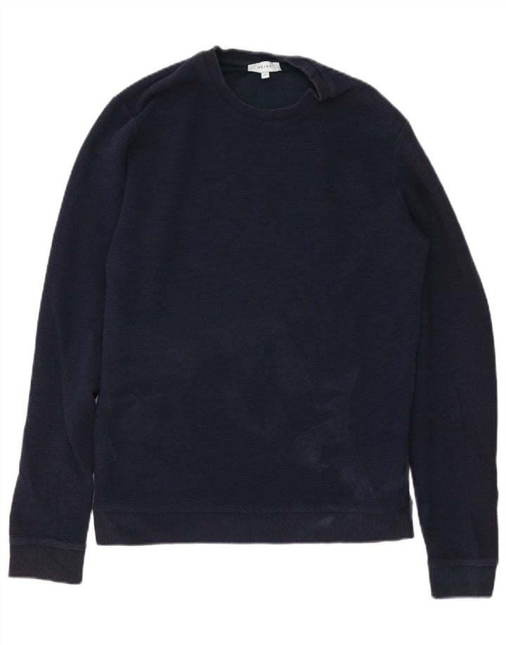 Ανδρικό φούτερ Reiss Jumper Small Navy Blue από βαμβακερό
