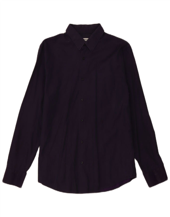 Trussardi herreskjorte str. 40 Medium Lilla bomuld