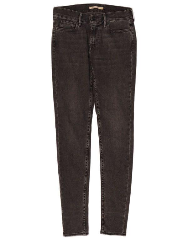 Levi's Womens 710 Super Skinny Jeans W27 L32 Grey Cotton