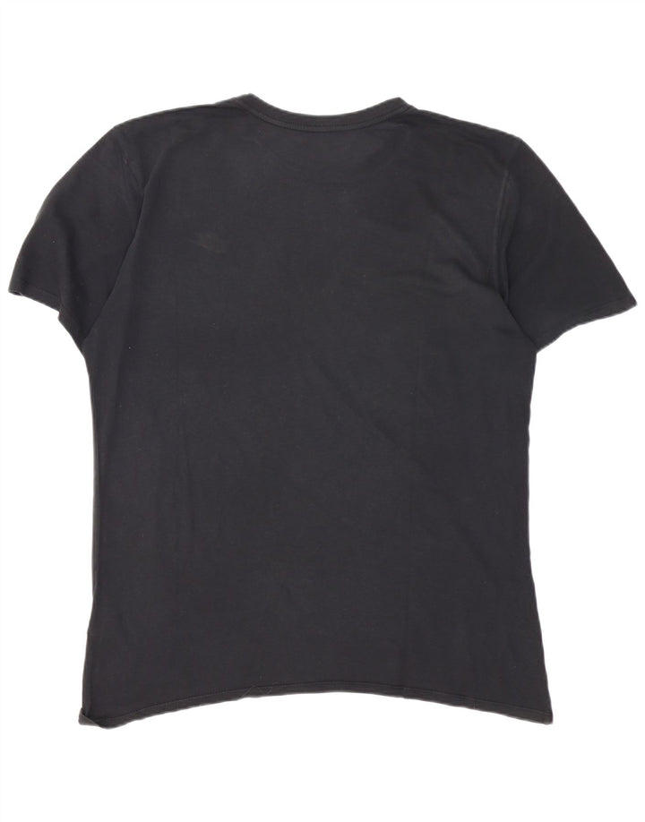 Nike Herren T-Shirt Top Large Schwarz Baumwolle