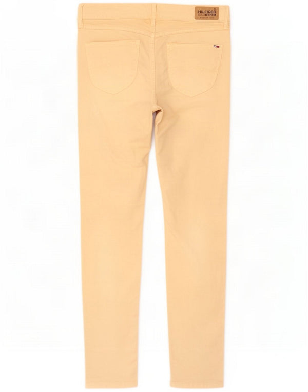 Tommy Hilfiger Womens Skinny Jeans W30 L30 Yellow Cotton