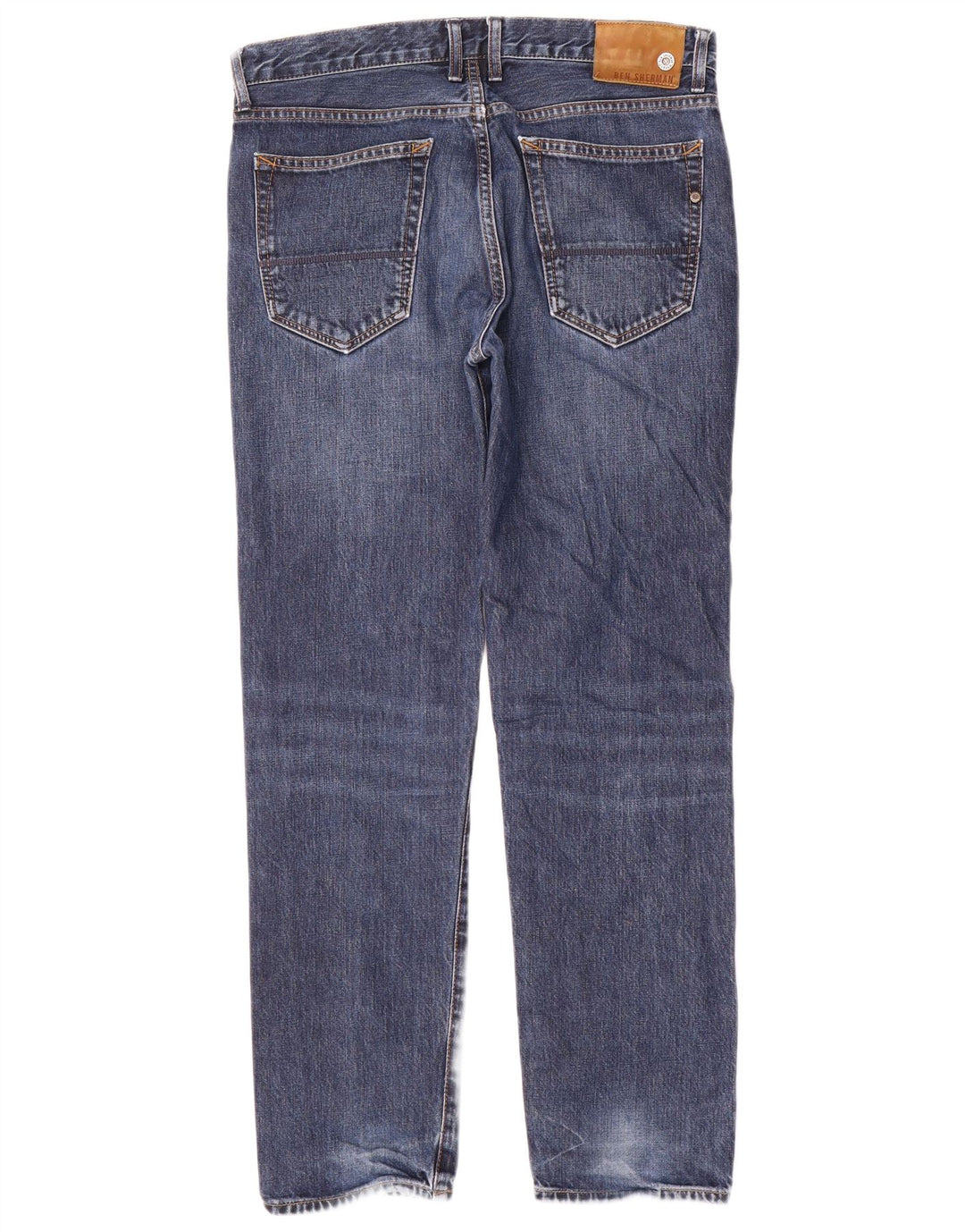 Jeans slim da uomo Ben Sherman W30 L30 cotone blu