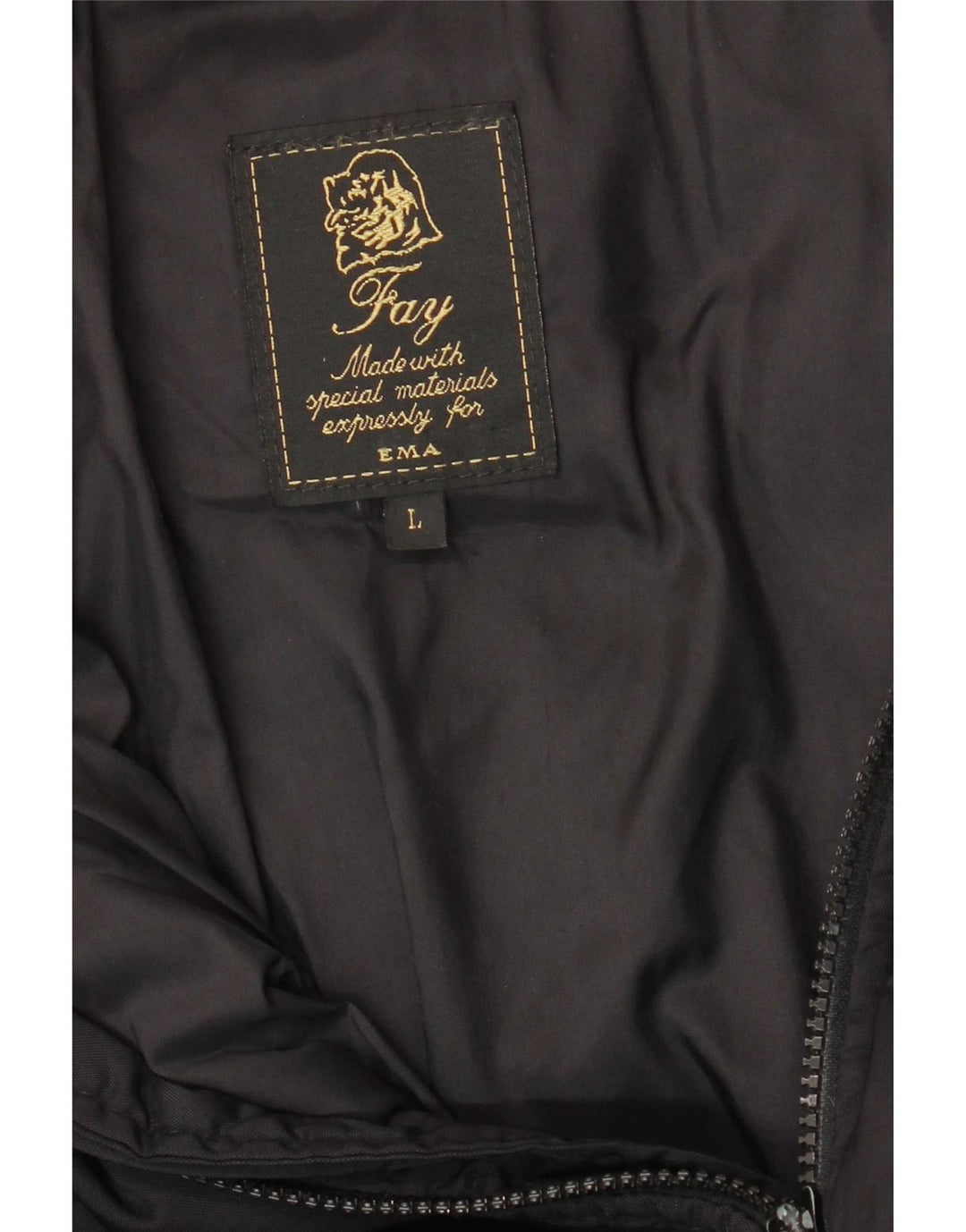 Fay Damen Wattierte Jacke UK 16 Large Schwarz