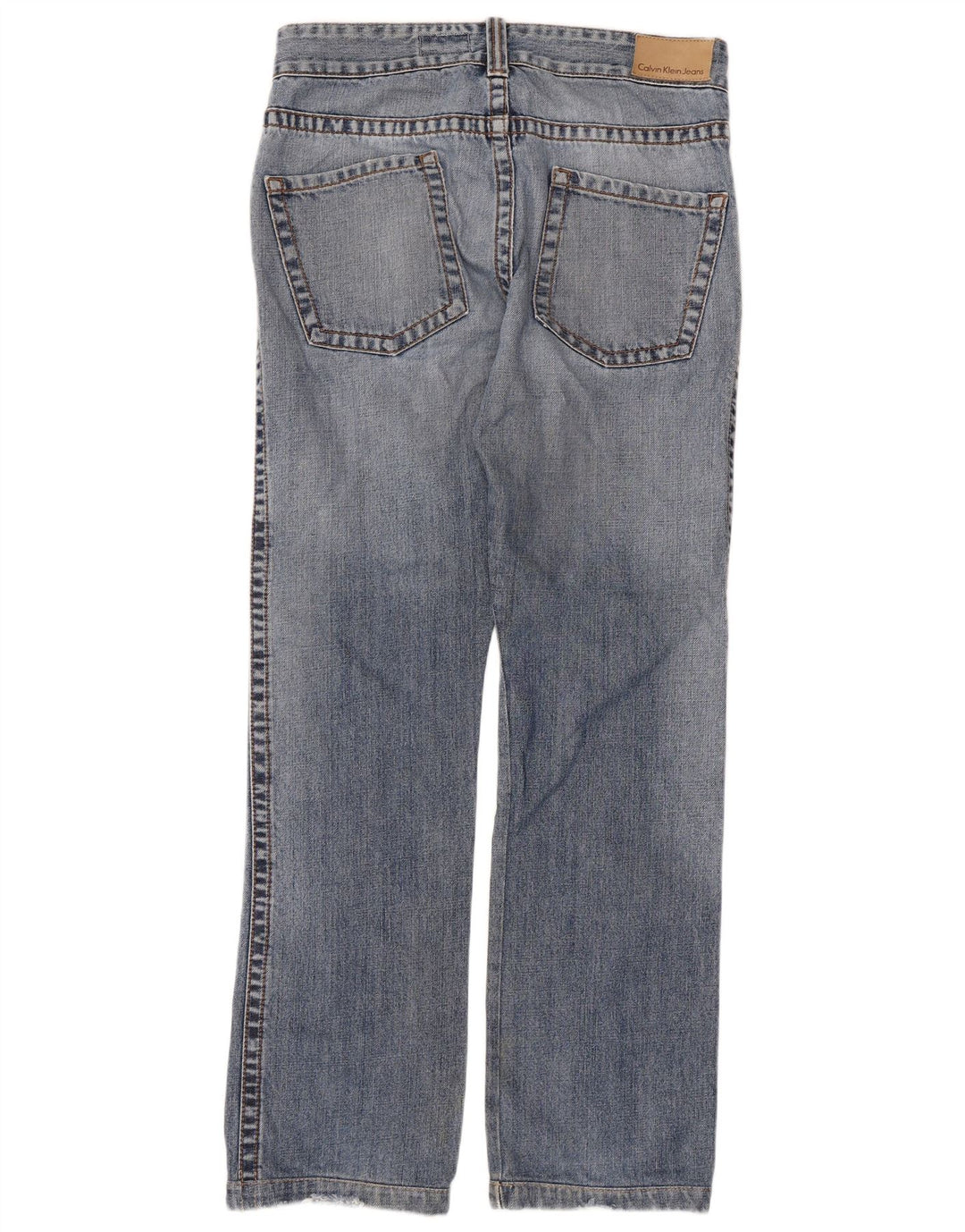 Calvin Klein Womens Straight Jeans W32 L31 Blue