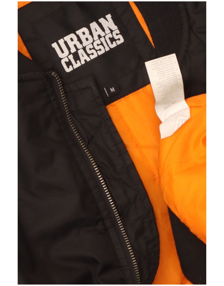 Urban Classics Womens Windbreaker Coat UK 14 Medium Black Nylon