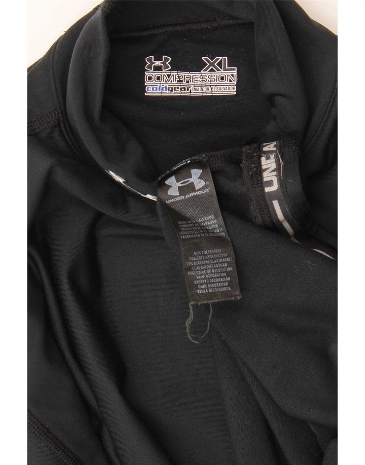 Under Armour Cold Gear Top cu mânecă lungă XL, poliester negru