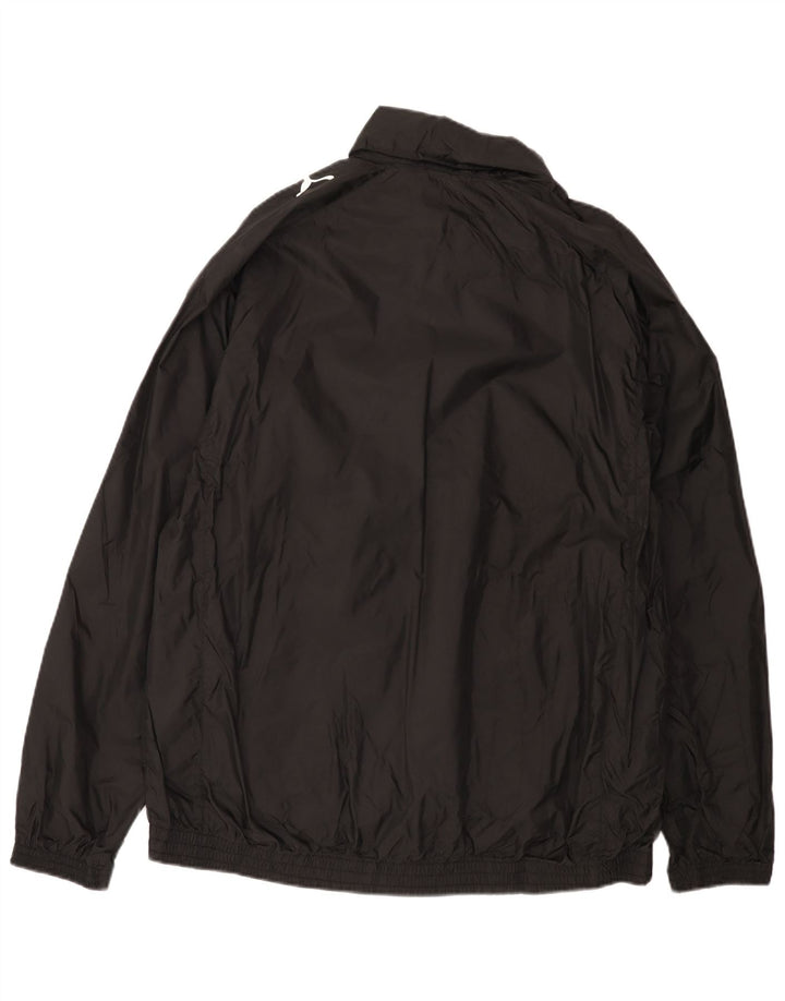 Puma Mens Rain Jacket UK 42 XL Black Colourblock Nylon