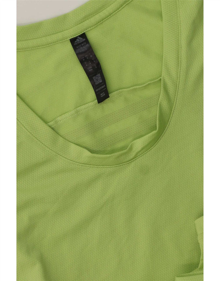 Adidas Mens Aeroready Graphic Colete Top Verde Médio