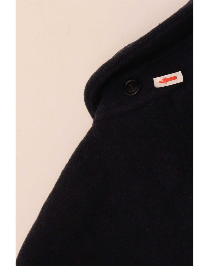 Lebole Mens Loose Fit Duffle Coat UK 42 XL Navy Blue