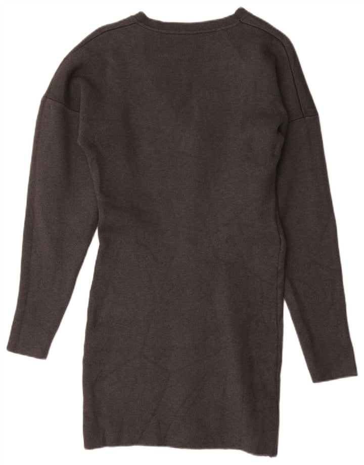 Zara Womens Jumper Dress UK 14 Large Grey