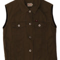 Mustang Damen Jeansweste UK 12 Medium Khaki Baumwolle