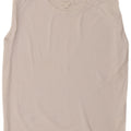 Cos Dame Oversized Vest Top UK 6 XS Hvid Bomuld