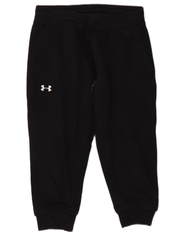 Under Armour Mens Capri Tracksuit Trousers Joggers Small Black Cotton