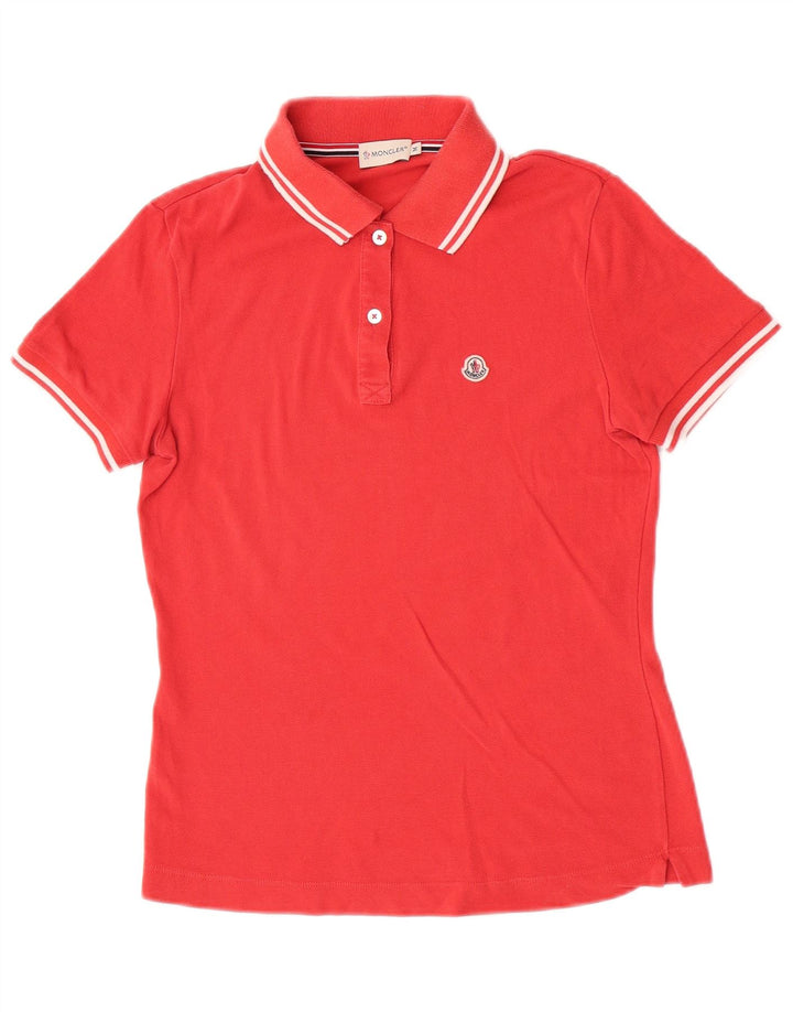 Moncler Womens Polo Shirt Medium Red