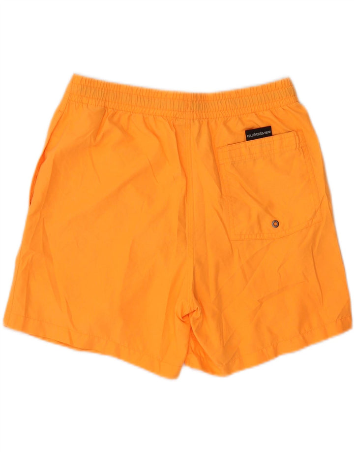 QUIKSILVER Boys Swimming Shorts 15-16 Years Orange Vintage Quiksilver and Second-Hand Quiksilver from Messina Hembry 